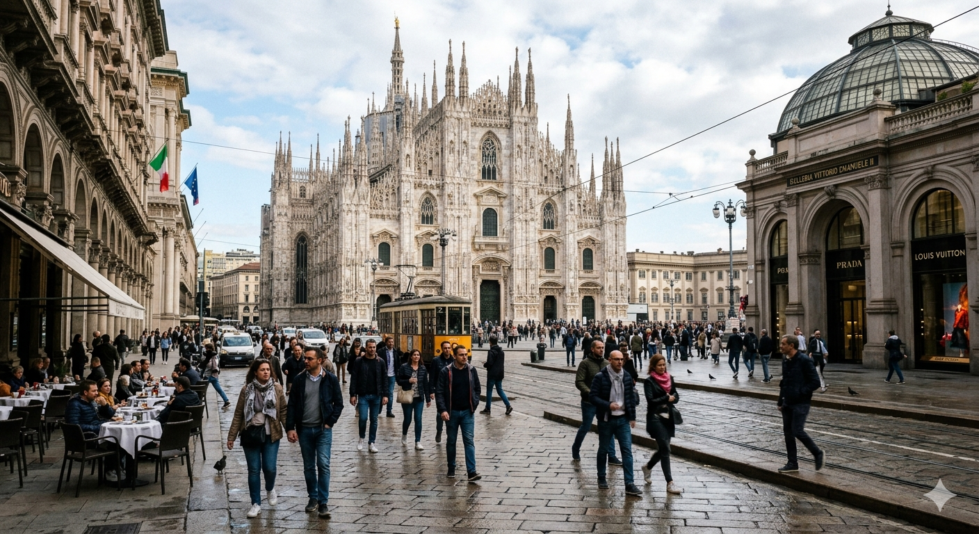 Milano (15–20 min med tog)