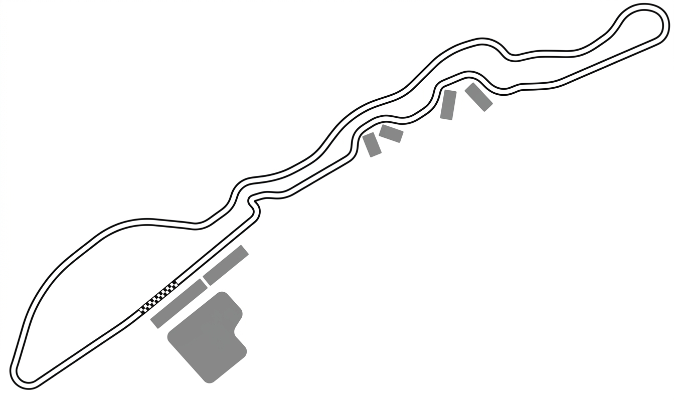 Outline track map of a Formula 1 circuit