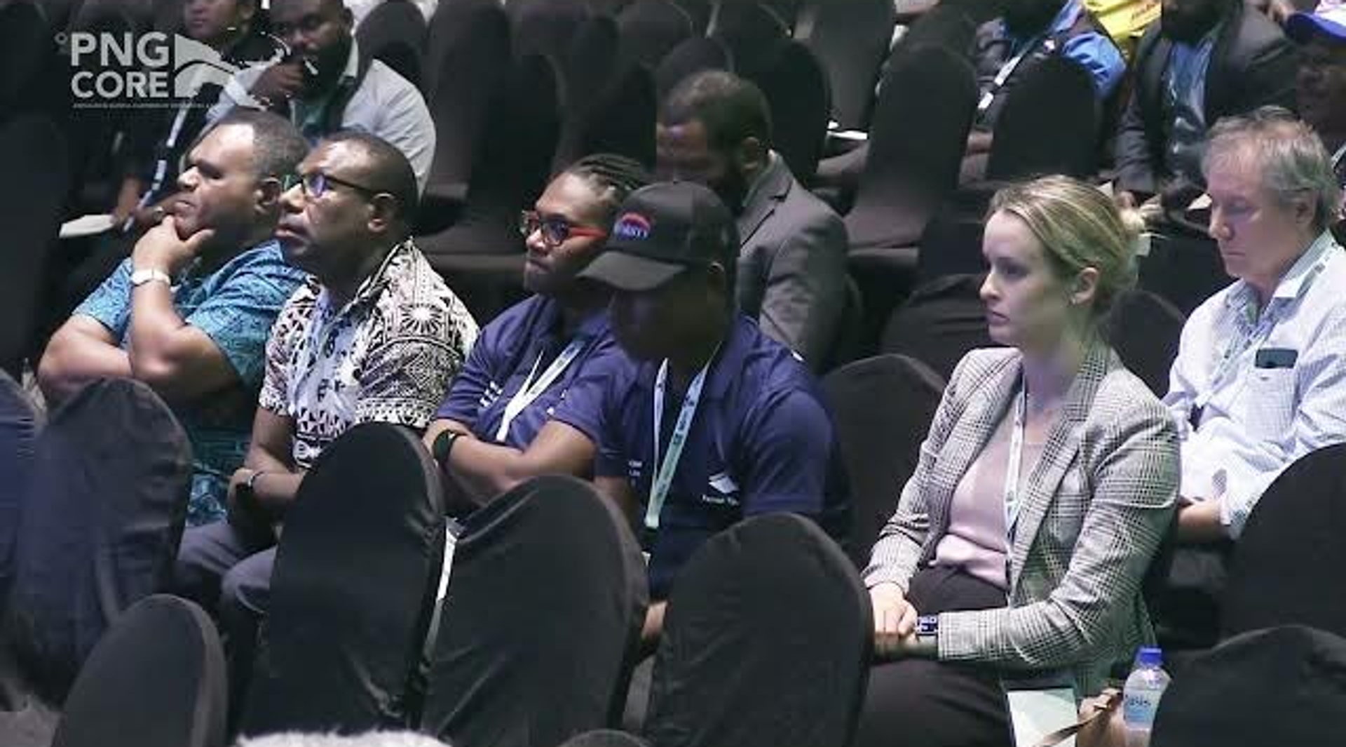 Musje Werror presenting at the PNG Resources Week