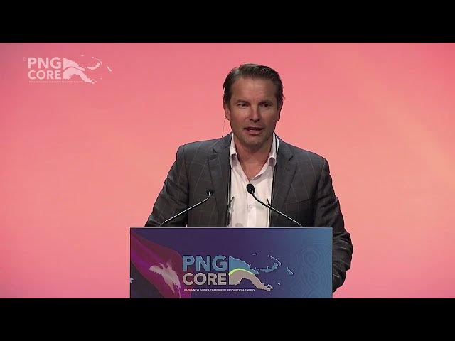 Paul Mulder presenting at 2024 Papua New Guinea Investment Week