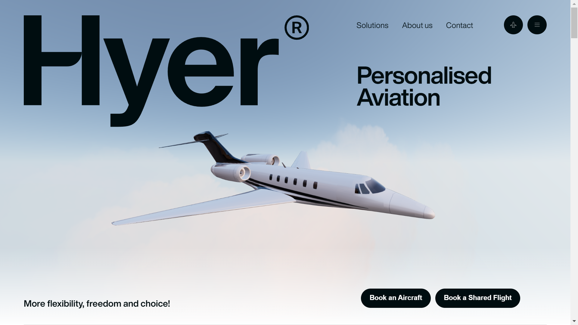 Good website design by Hyer