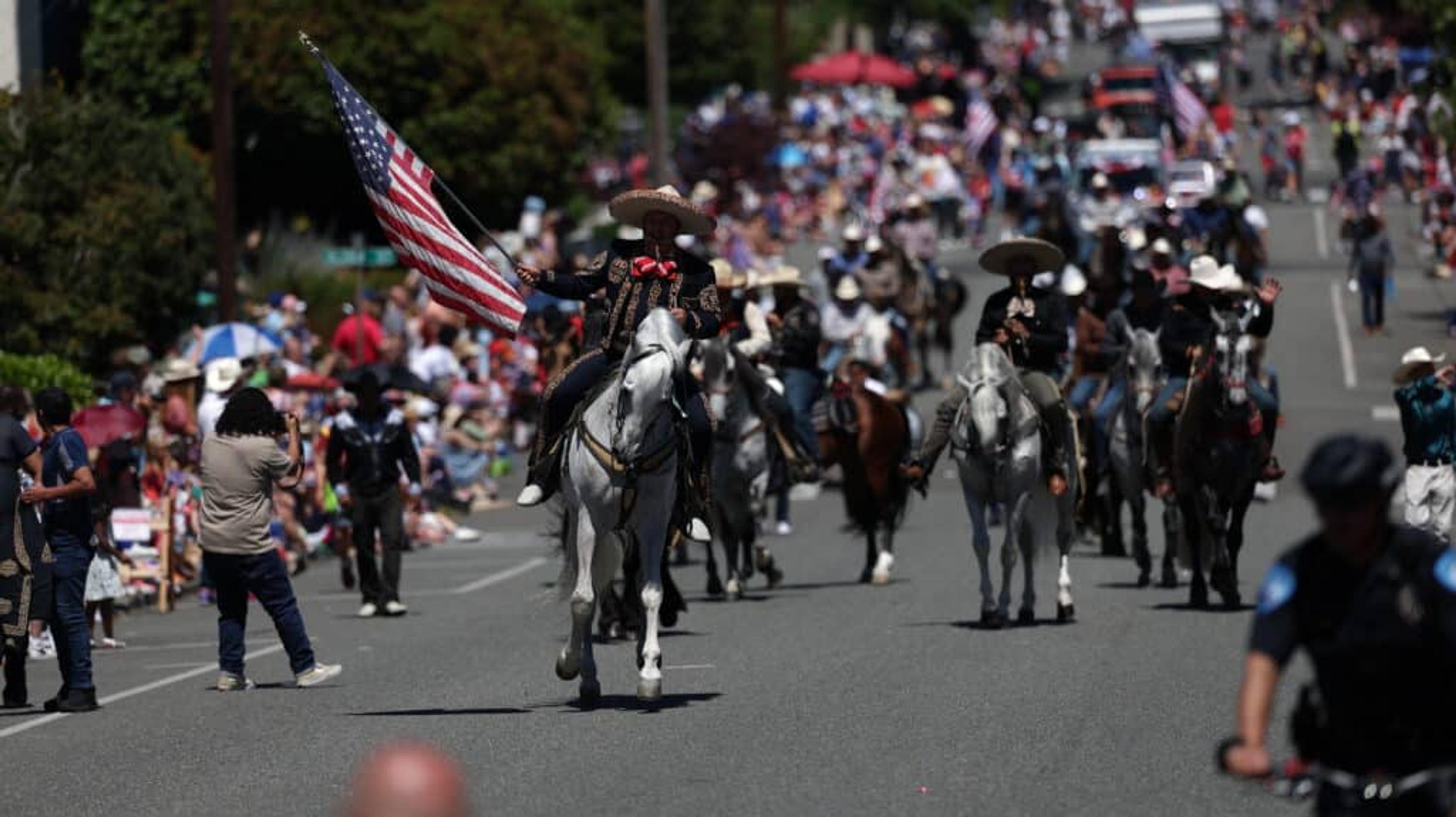 Dancing Horses at Edmonds 4th of July