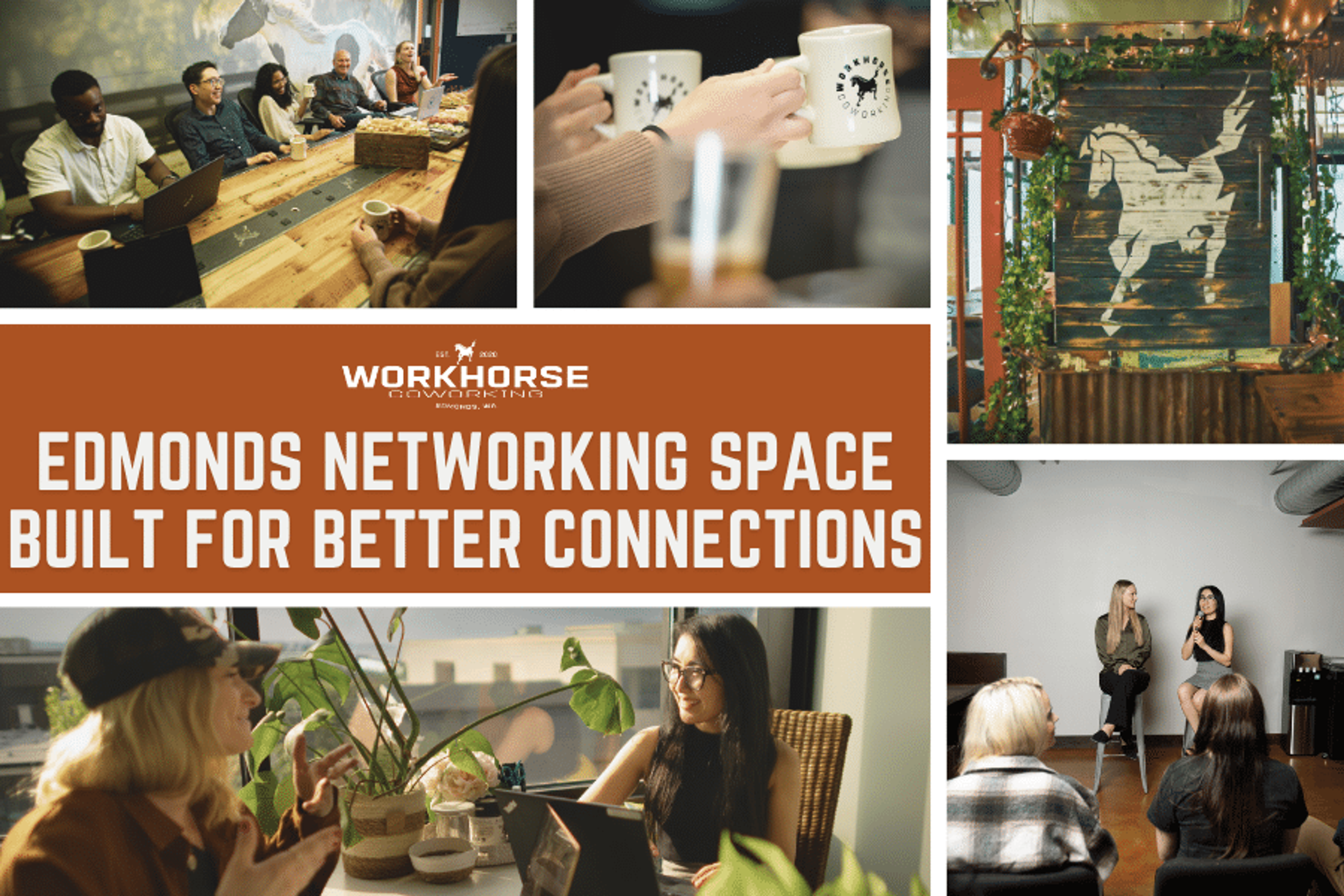 Edmonds networking hub collage