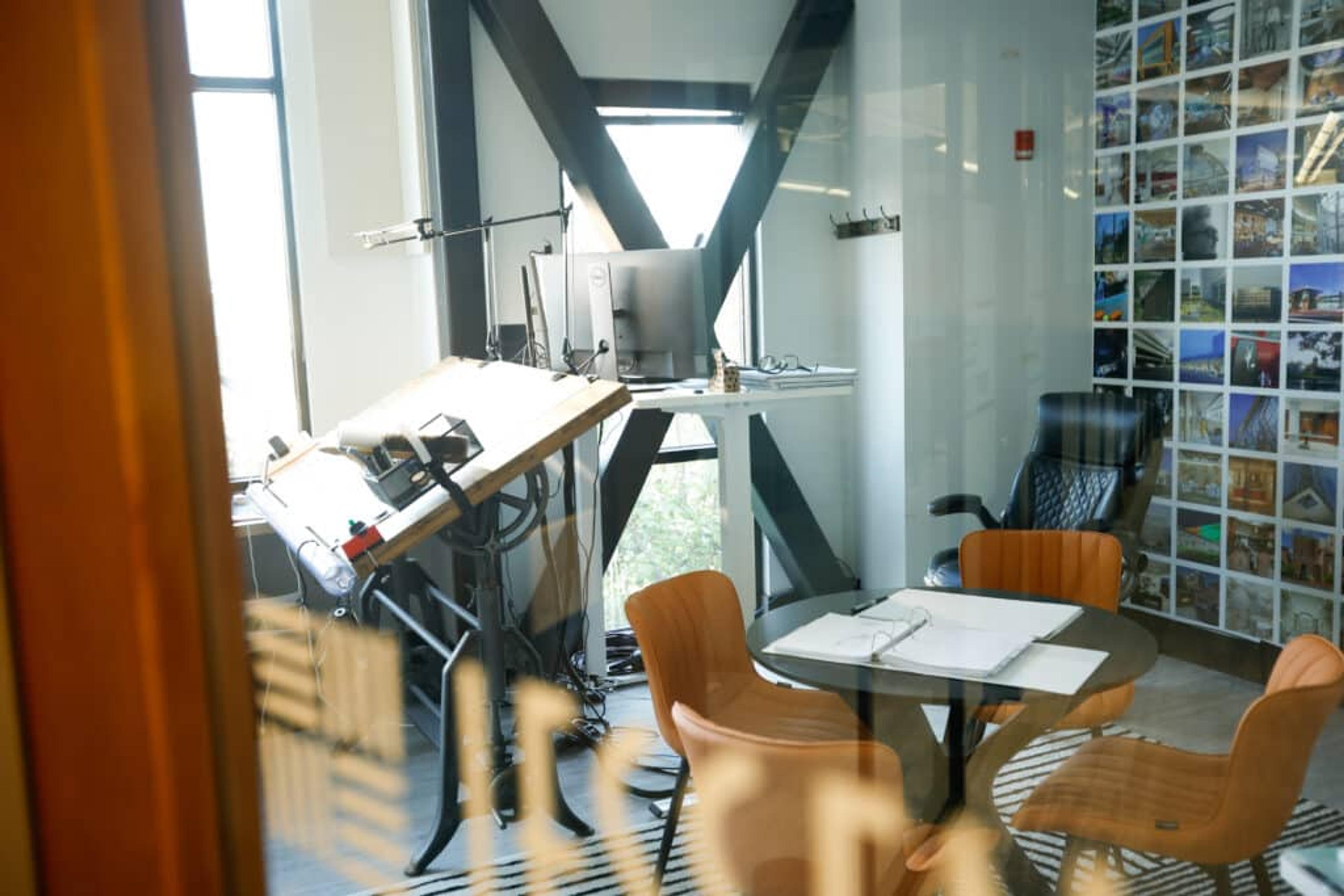 Jessen Architects private office in Edmonds at Workhorse Coworking