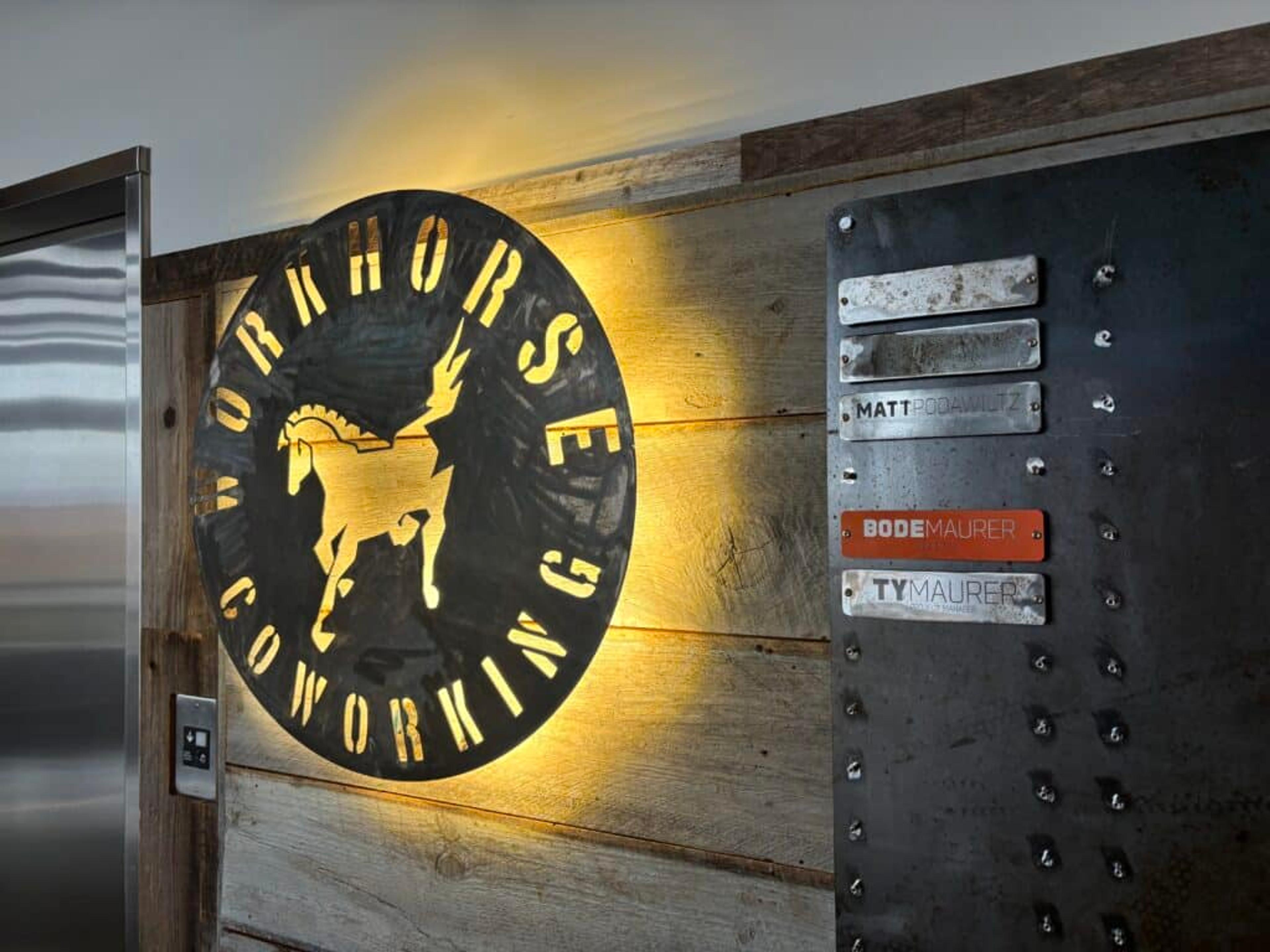 Company signs at Workhorse