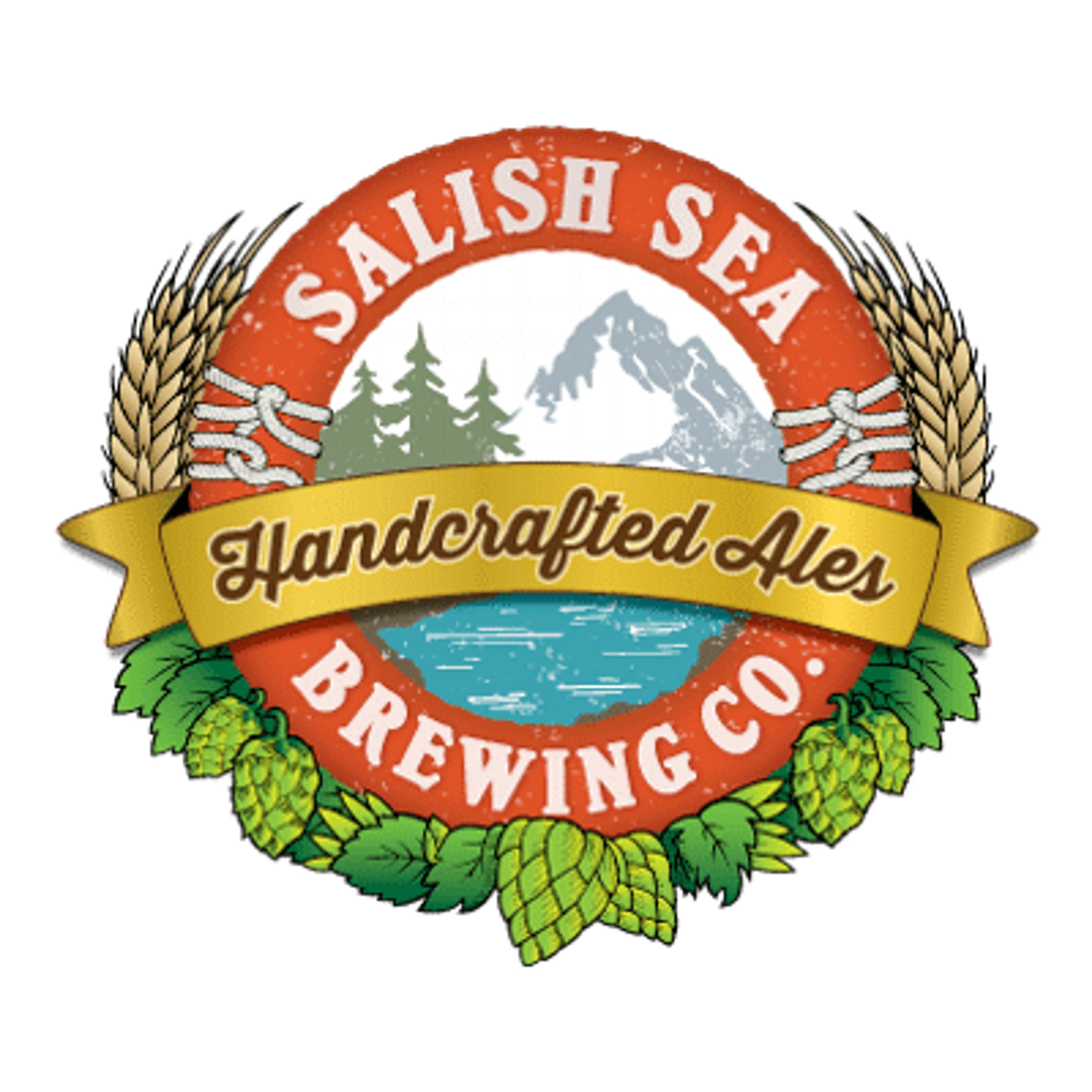 Salish sea brewing resturant logo