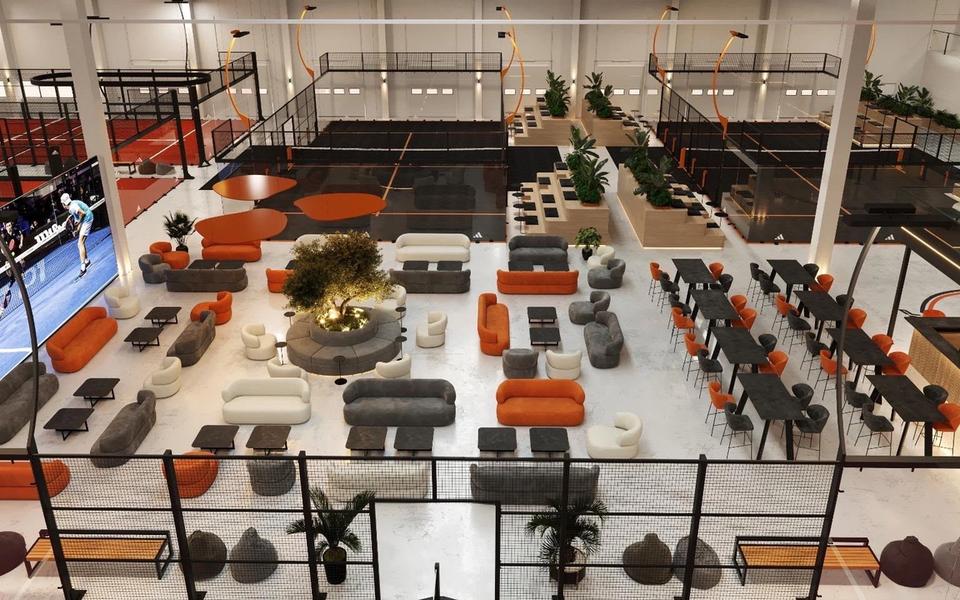 Lounge i restauracja w klubie Radical Padel