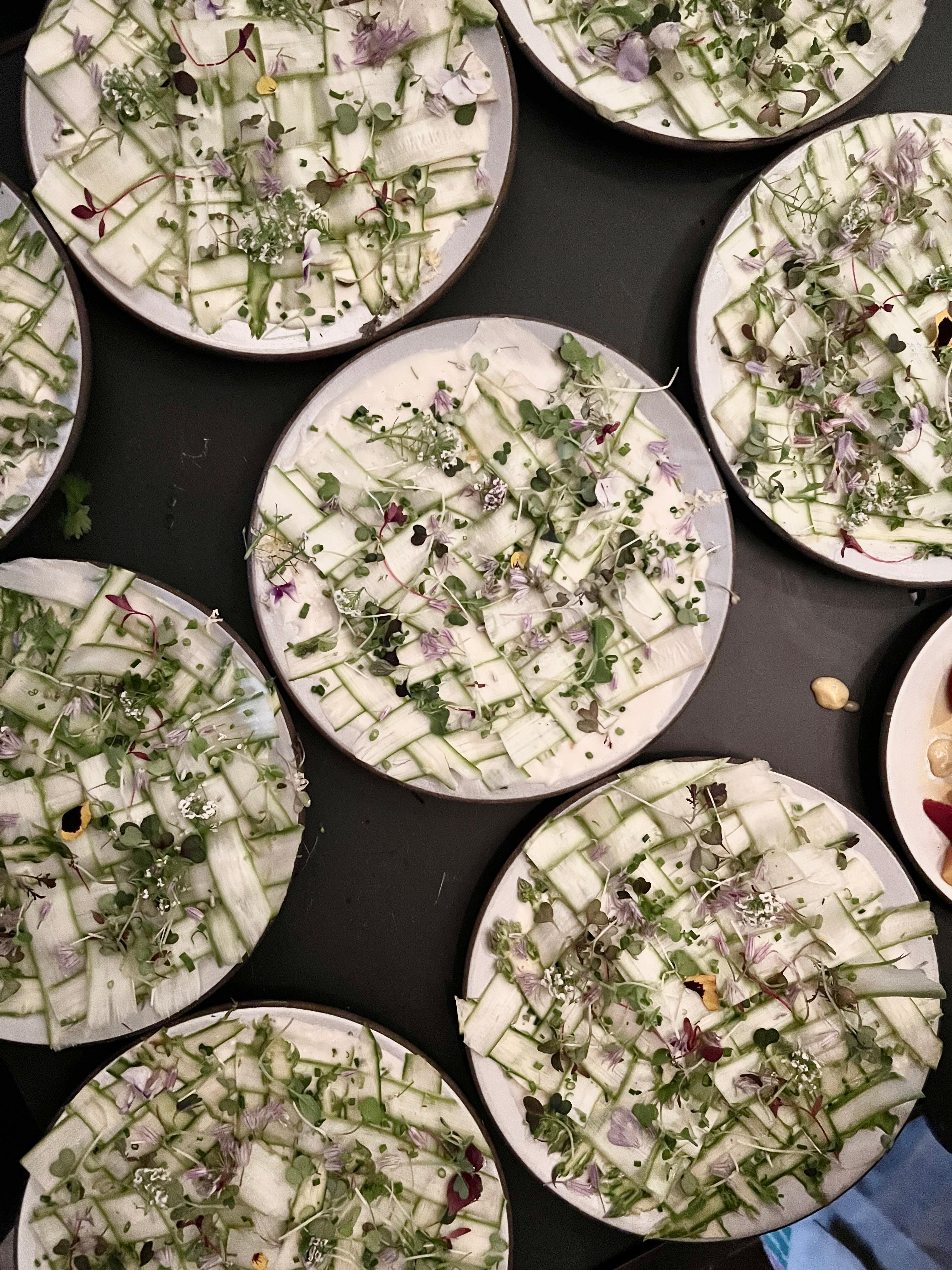 DINNER PARTY FOOD ON TABLE