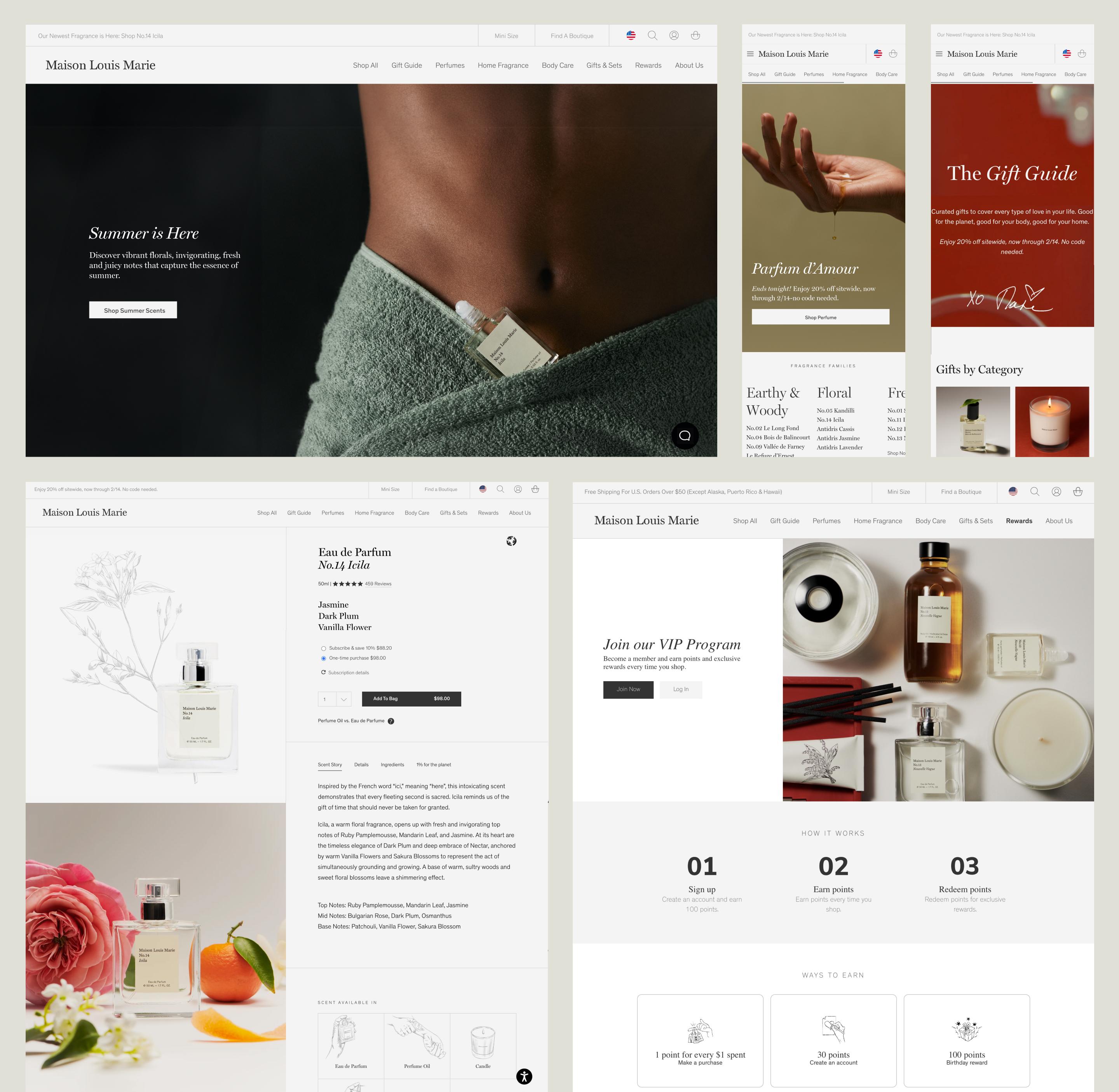 Maison Louis Marie website