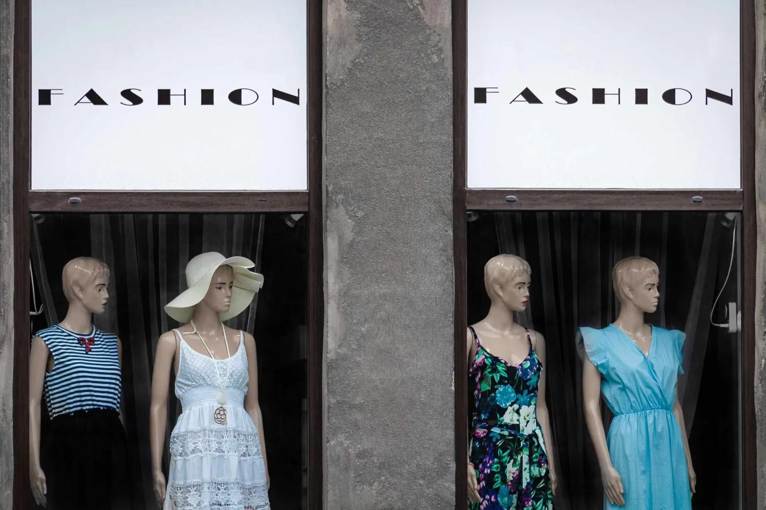 fashion boutique store window
