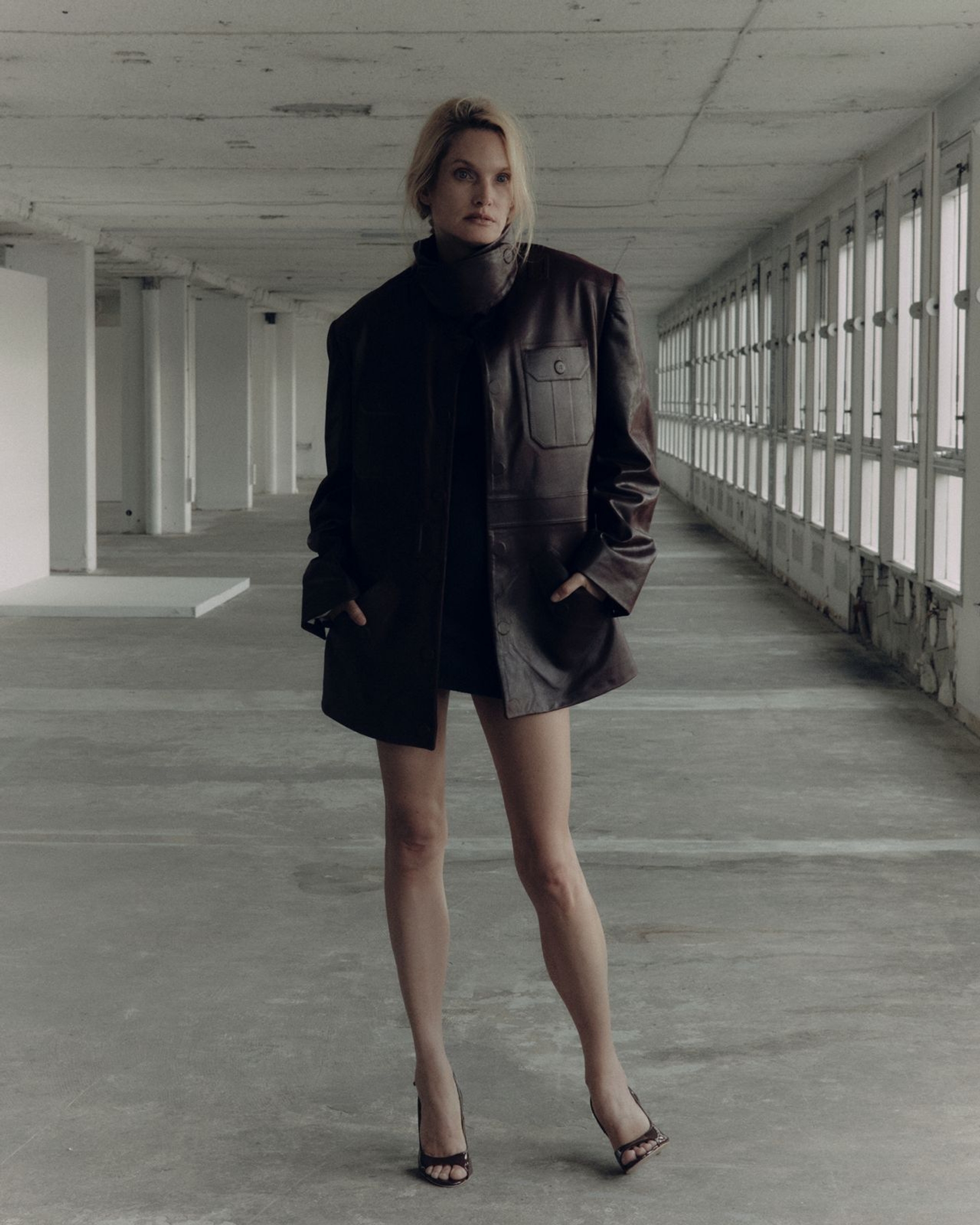 Dress Rier, Jacket Erwan L’Héron, Shoes Ottolinger