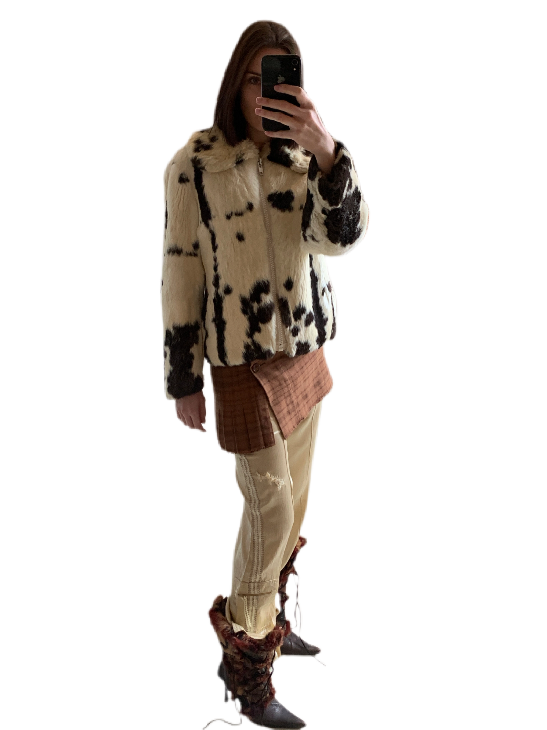 jacket no brand, skirt VIVIENNE WESTWOOD vintage, trousers VOYAGE PASSION vintage, boots EL DANTES vintage