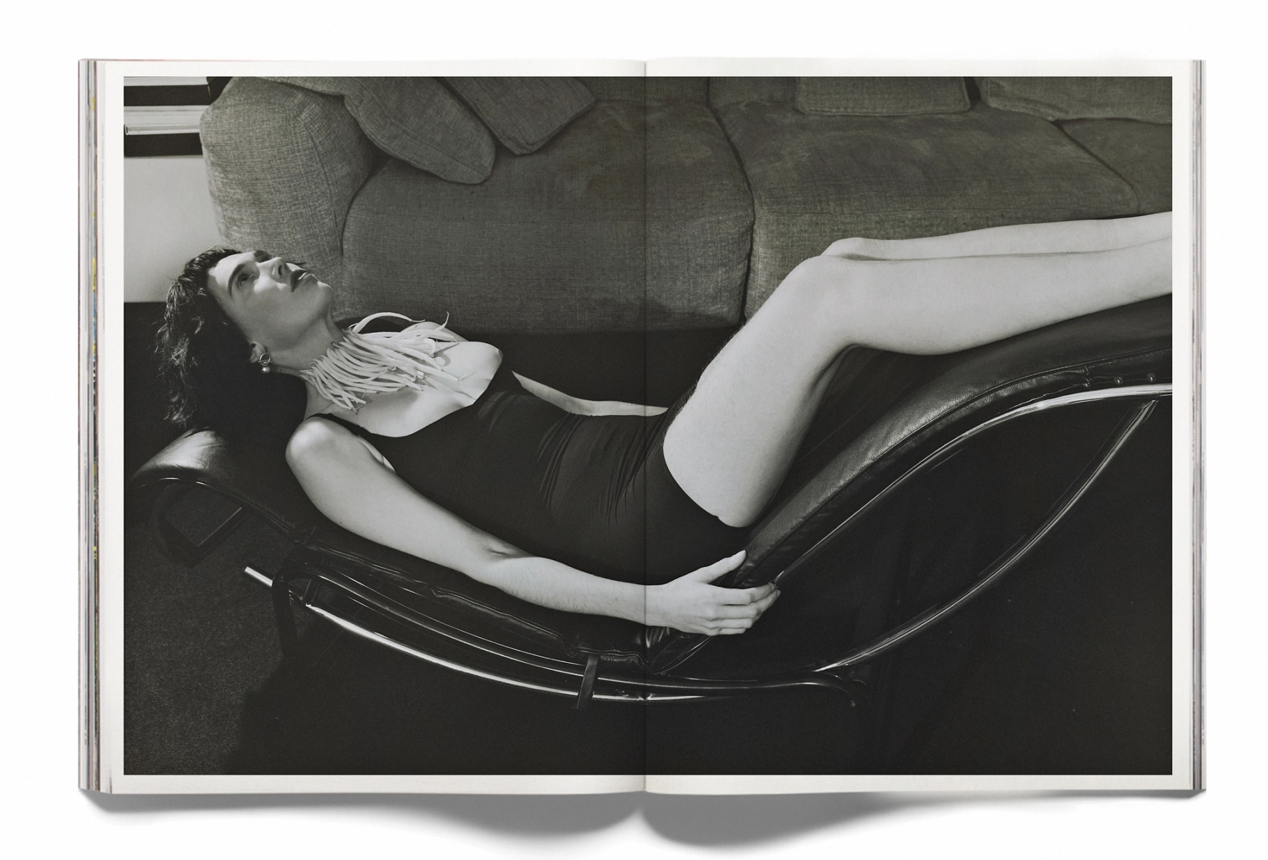 Earrings Wouters & Hendrix, Necklace handmade from beans, Body personal archive