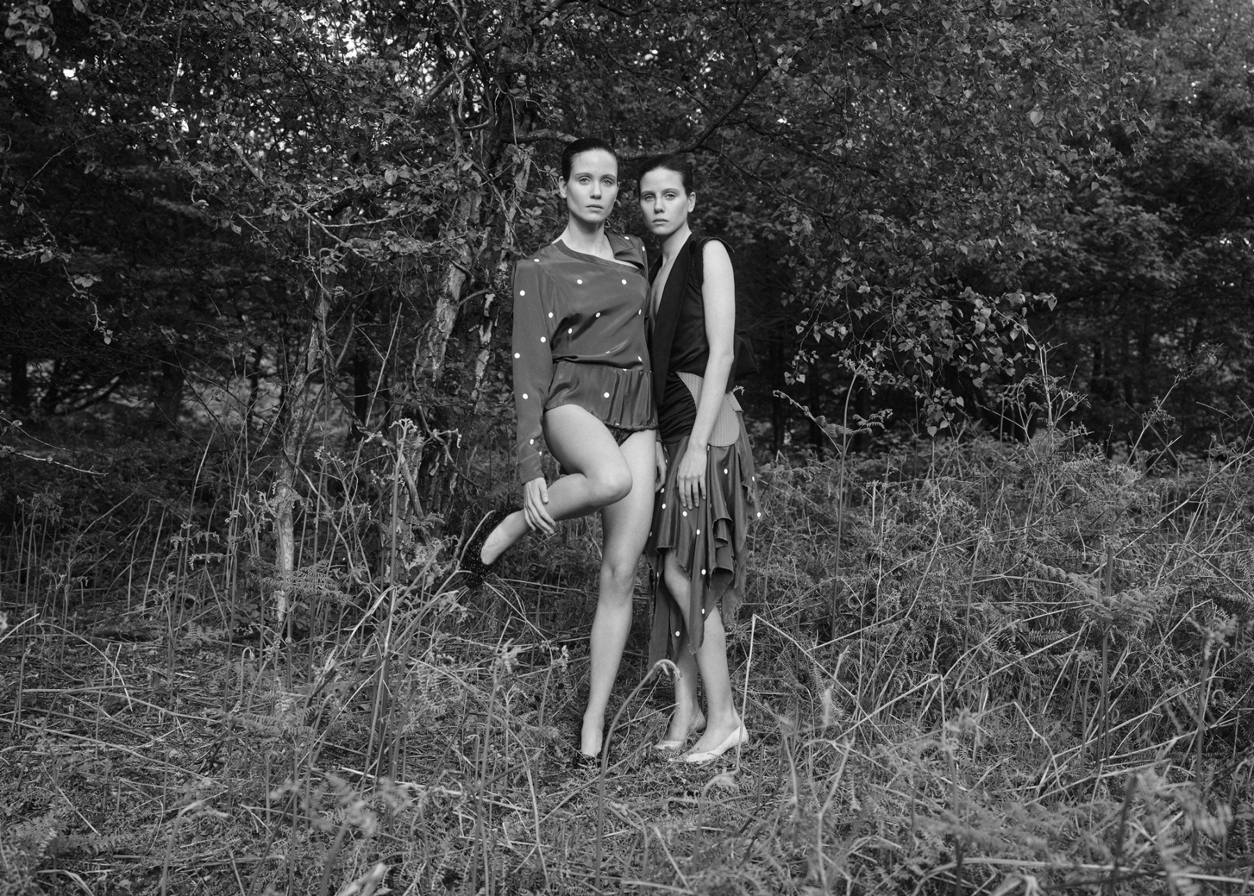 Left to right: Maria in Top Sól Hansdóttir, Shoes & Panty Stylist’s own | Alexandra in Dress Sól Hansdóttir, Shoes & Panty Stylist’s own