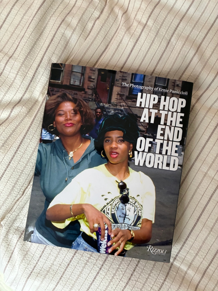 Hoodie Willy Chavarria x Adidas, Dress Vintage, Shoes Gala x Parfois | Book: Hip Hop at the End of the World: The Photography of Brother Ernie