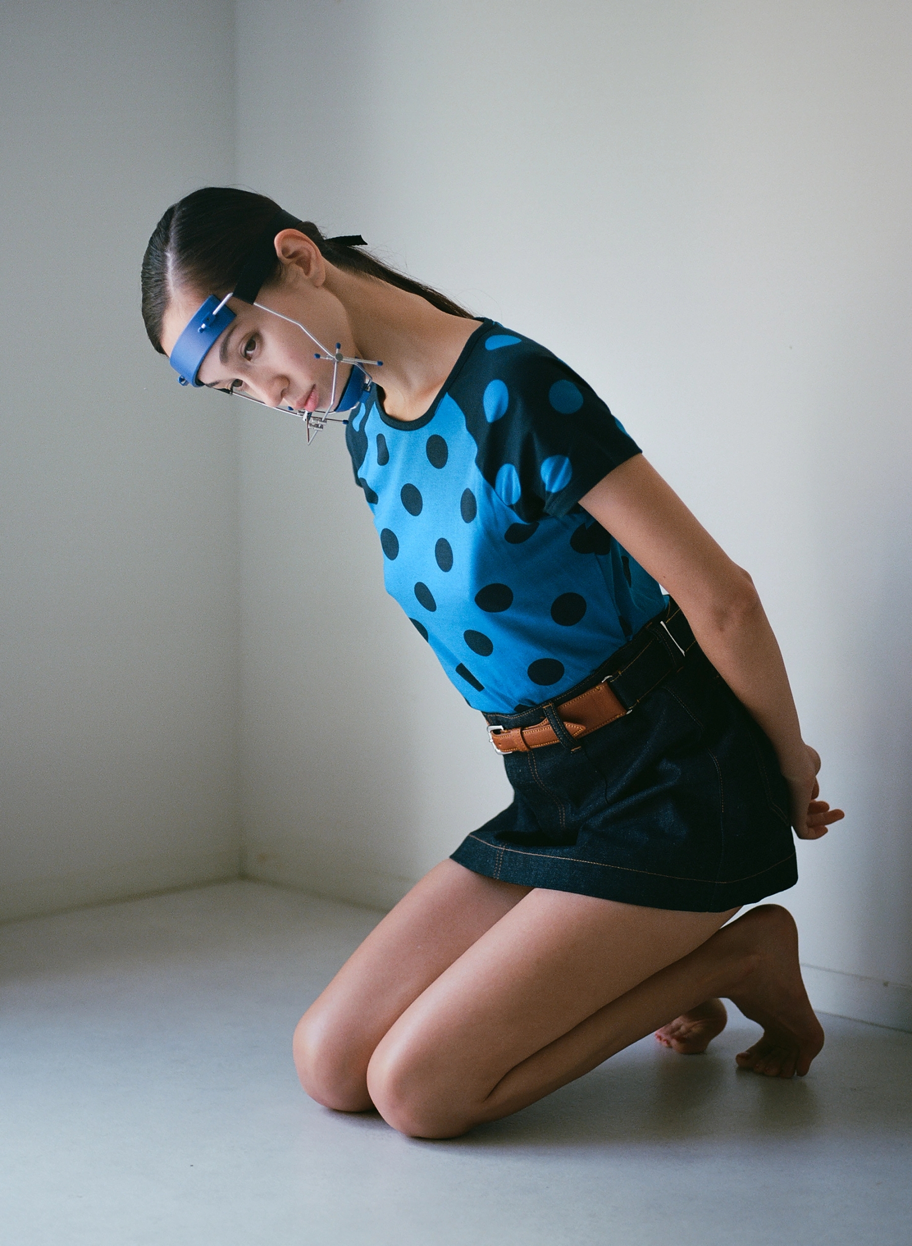 Top Paloma Wool, Skirt and belt Toga, Bracelets vintage from Riyad Vintage