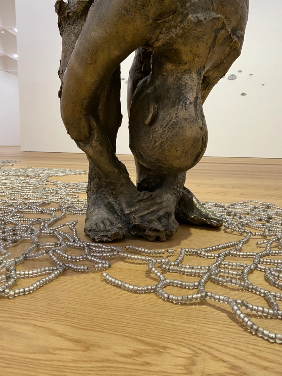 Kiki Smith, Untitled III (Upside-Down Body with Beads), 1993 (Detail) © Kiki Smith, Courtesy Pace Gallery
