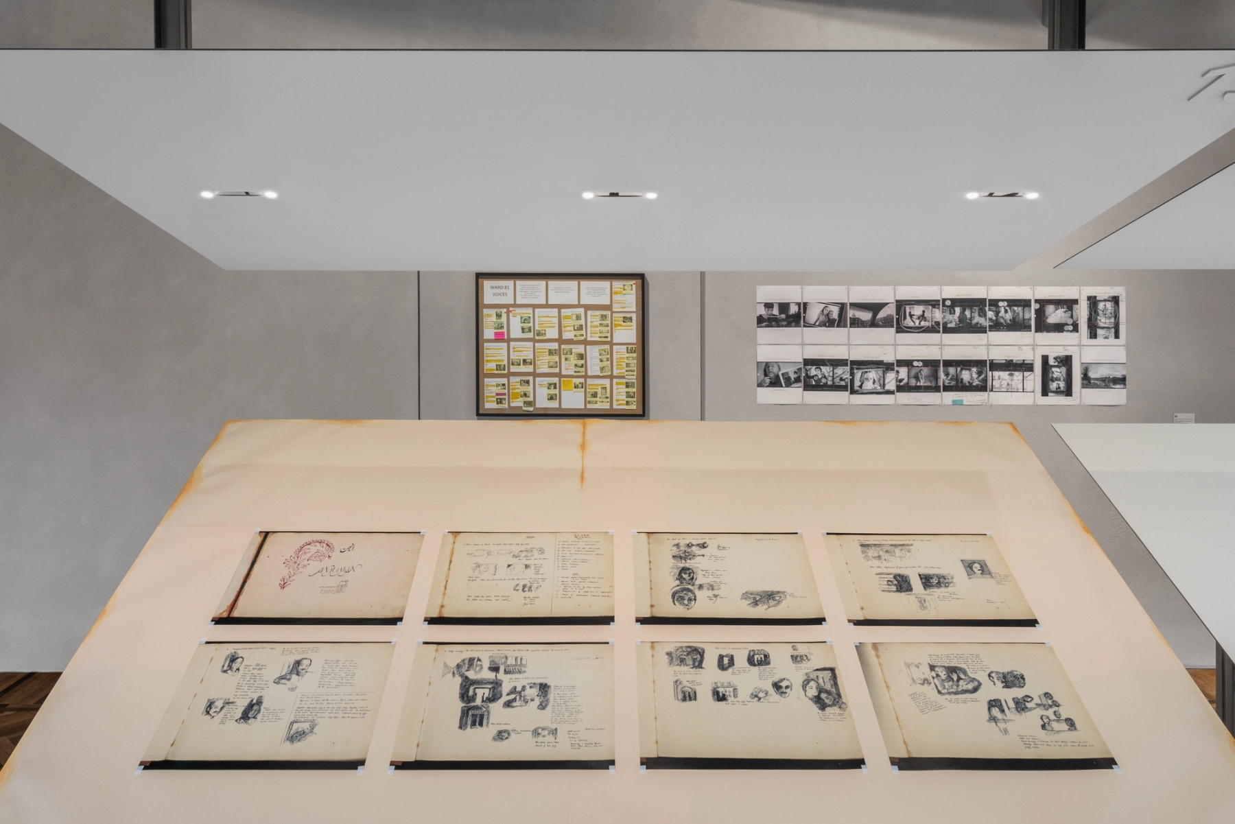 Anjuman, directed by Muzaffar Ali, 1986. Set design sketches by Muzaffar Ali, 1985. Exhibition copies courtesy of the Muzaffar Ali Museum & Archives of Film & Arts