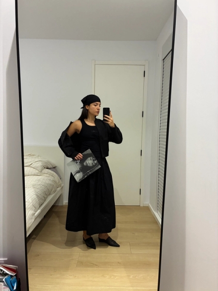 Left to right: Tank top, jacket and cap Aimé Leon Dore, Shoes Vintage, Trousers COS | Magazine: A Magazine Curated By: 2000-2004/2025 | Tank top Maison Margiela, Jacket and Shoes Vintage, Skirt Massimo Dutti | Magazine: A Magazine Nº29 issue curated by Cecilie Bahnsen