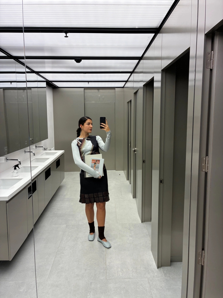 Top Y- Project, Skirt Paloma Wool, Shoes Zara | Book: Moons by Priscillia Saada