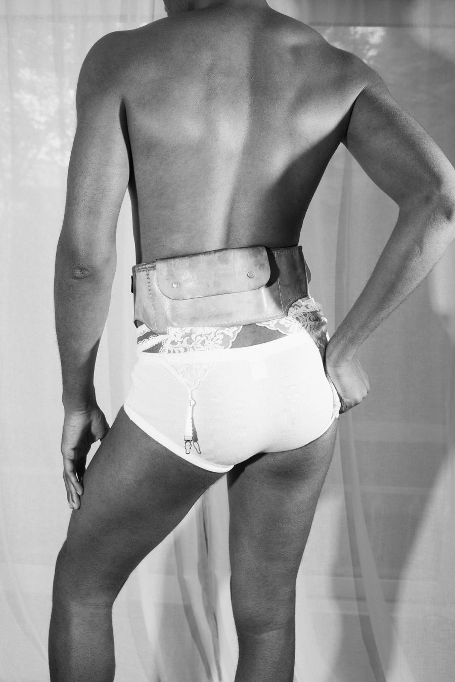 Left to right: Hair Belt and Pant personal archive | Belt Winkle Winkel, Slip personal archive