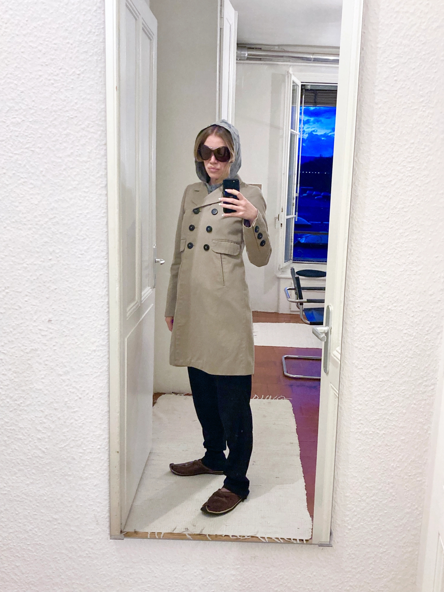 Jacket OVS, Coat Comptoir des Cotonniers, Trousers Reebok Shoes no brand