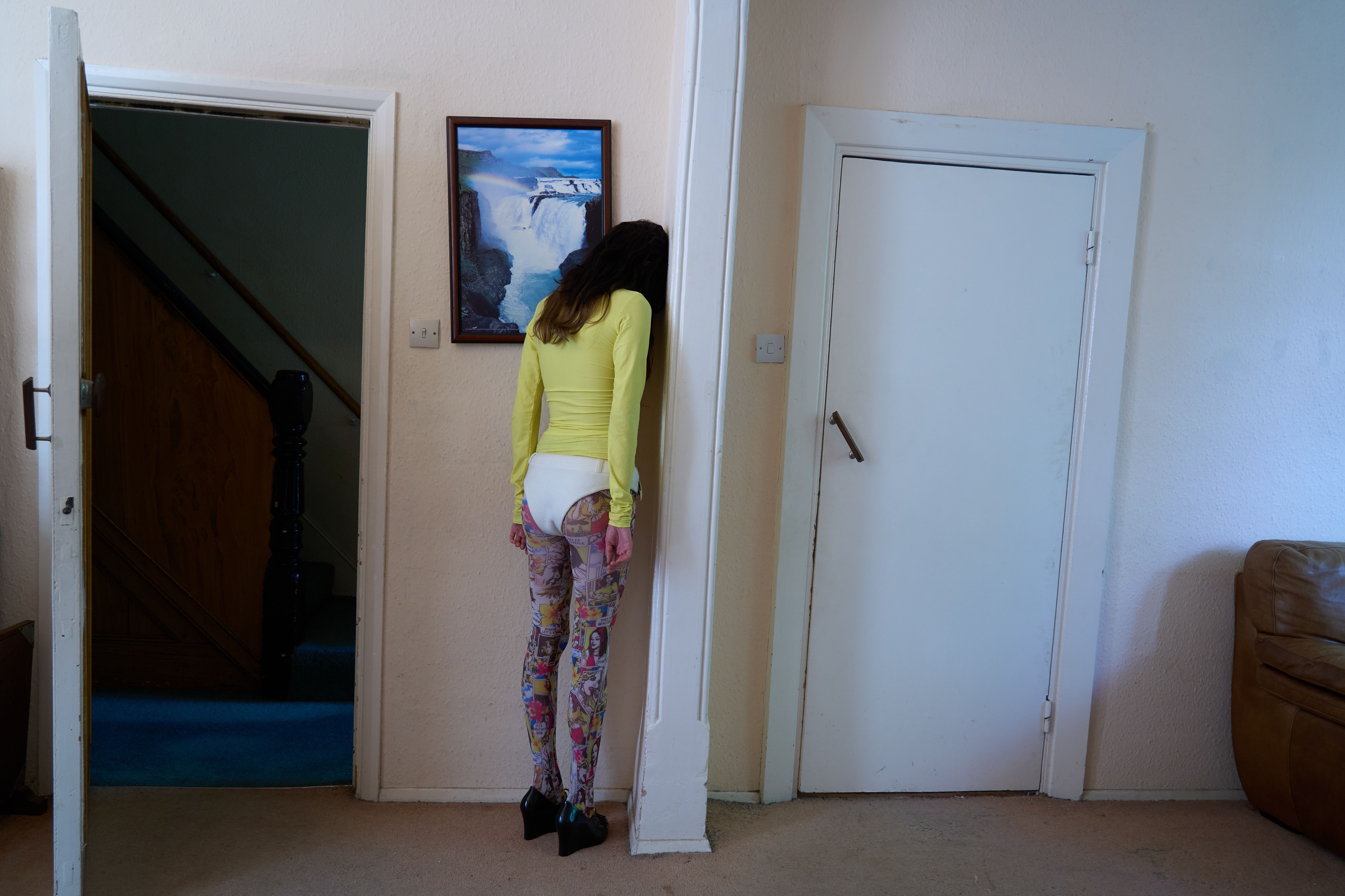 Top: Phoebe Pendergast, Shorts: Phoebe Pendergast , Tights: Stylist own, Shoes: Melissa, Custom wig: Masaki Kundayo