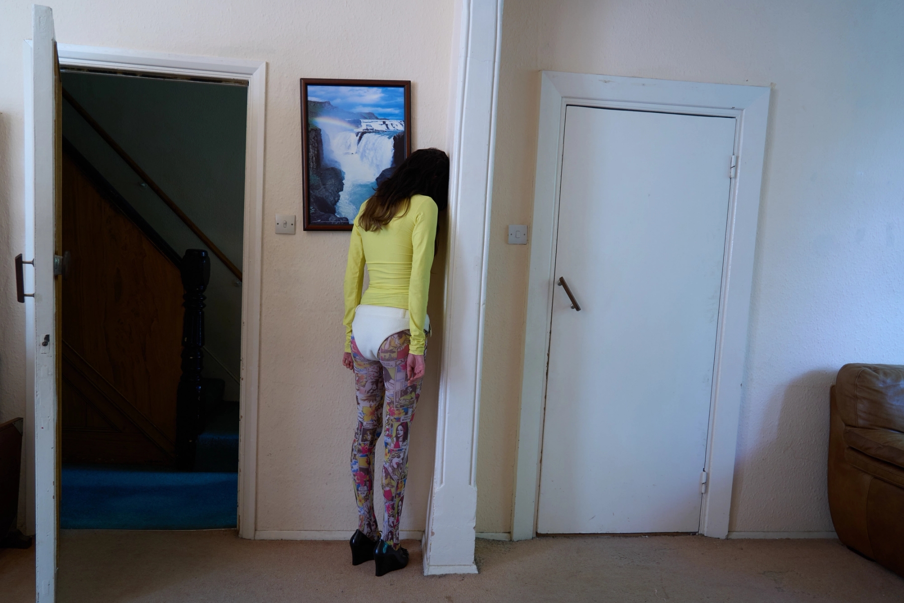 Top: Phoebe Pendergast, Shorts: Phoebe Pendergast , Tights: Stylist own, Shoes: Melissa, Custom wig: Masaki Kundayo