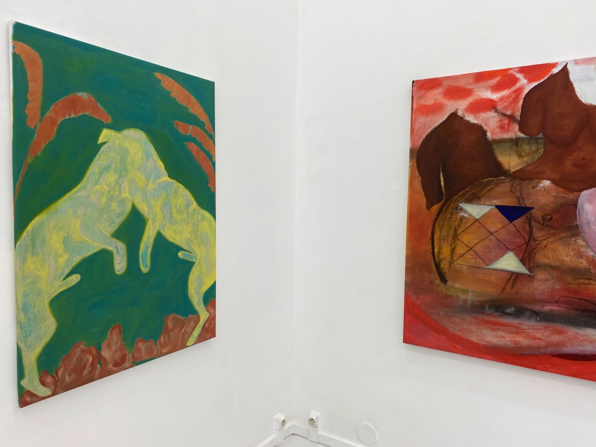 Left: Painting from Adam Bilardi • Right: Painting from Aminata N'Diaye