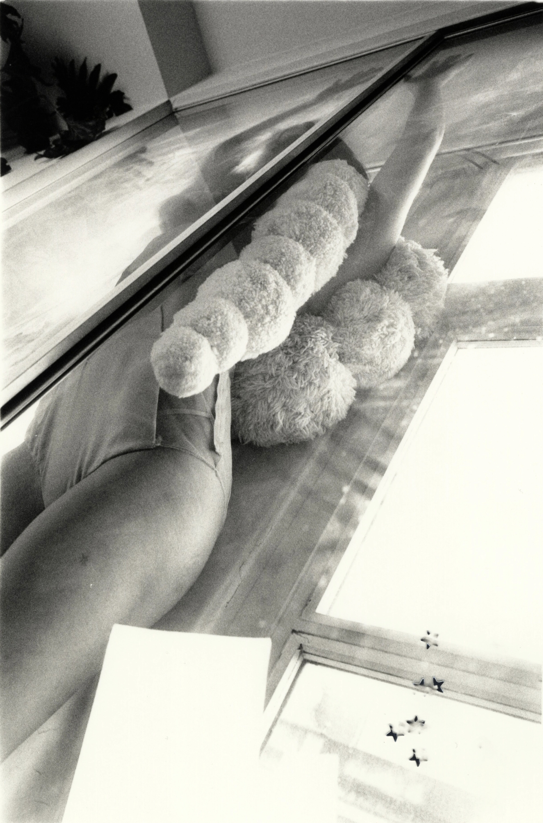 Bodysuit Julien MacDonald, Scarf Alexander McQueen, Boots Stylist's own