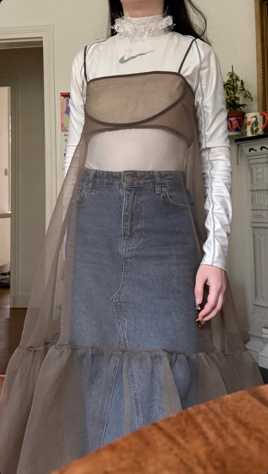 Left to right: Top Maison Cleo, Skirt Tyler Mcgillivary | Necklace La Manso, Body Nike x Ambush, Dress Esthe, Skirt: Vintage
