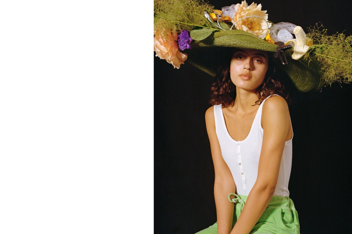 Danni @ Storm Model Management Novembre customization on hat Christian Lacroix Archives