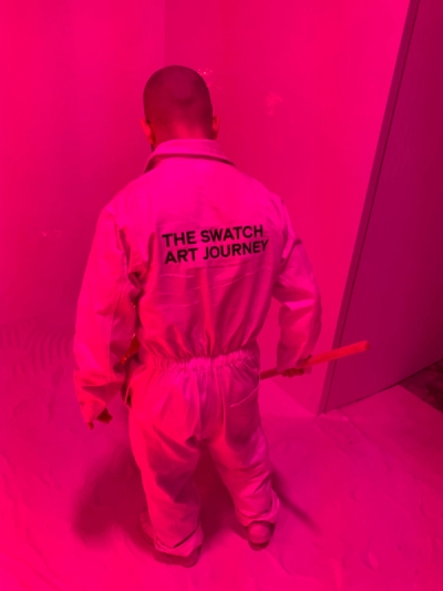 Sneak peek at the Swatch Art Journey installation at 180 Studios, London