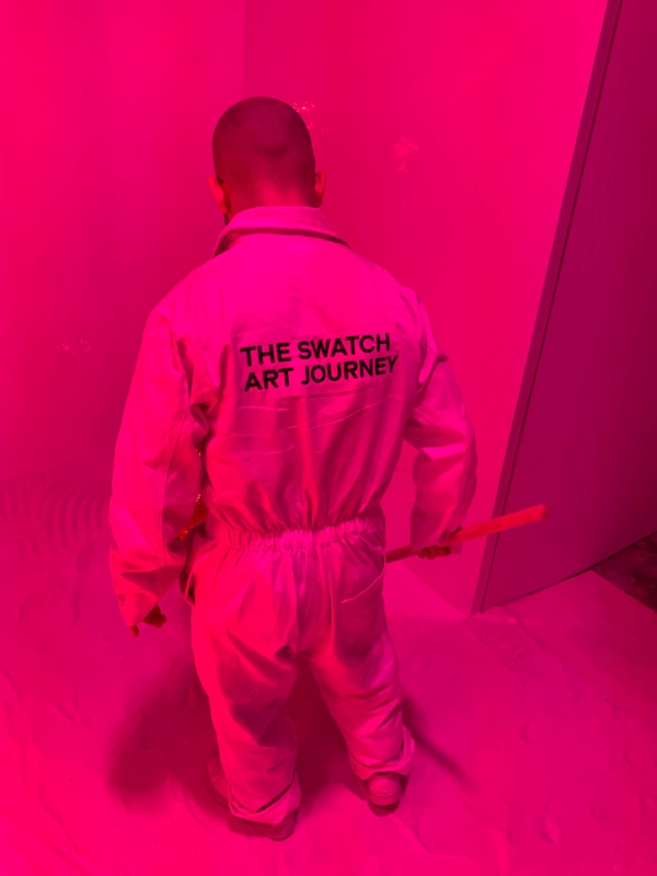 Sneak peek at the Swatch Art Journey installation at 180 Studios, London