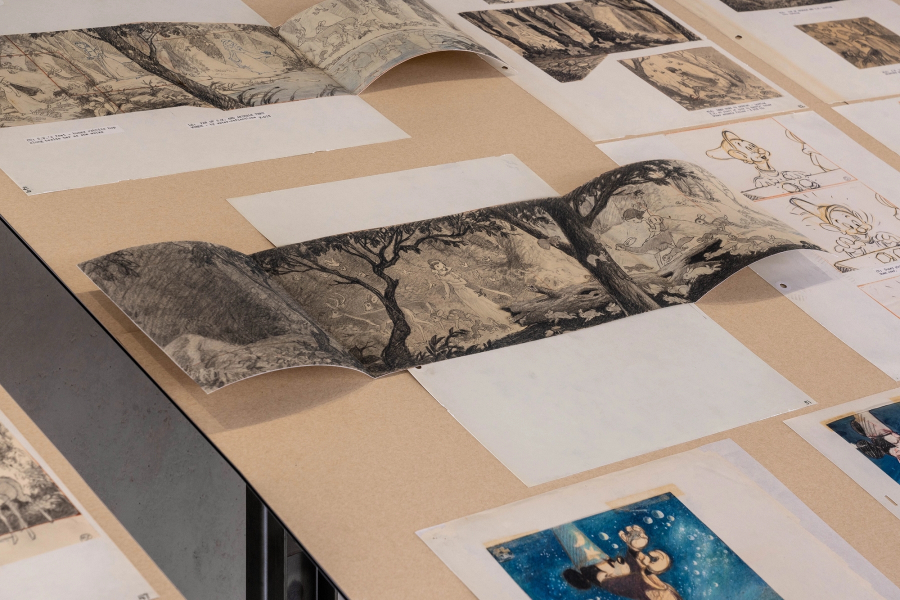 Snow White and the Seven Dwarfs, by Walt Disney Productions, 1937. Storyboards by Disney Studio Artist, 1937. Courtesy of "Walt Disney Animation Research Library, Walt Disney Animation Studios, Burbank, California"