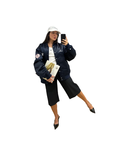 Left to right: Tank top, jacket and cap Aimé Leon Dore, Shoes Vintage, Trousers COS | Magazine: A Magazine Curated By: 2000-2004/2025 | Tank top Maison Margiela, Jacket and Shoes Vintage, Skirt Massimo Dutti | Magazine: A Magazine Nº29 issue curated by Cecilie Bahnsen