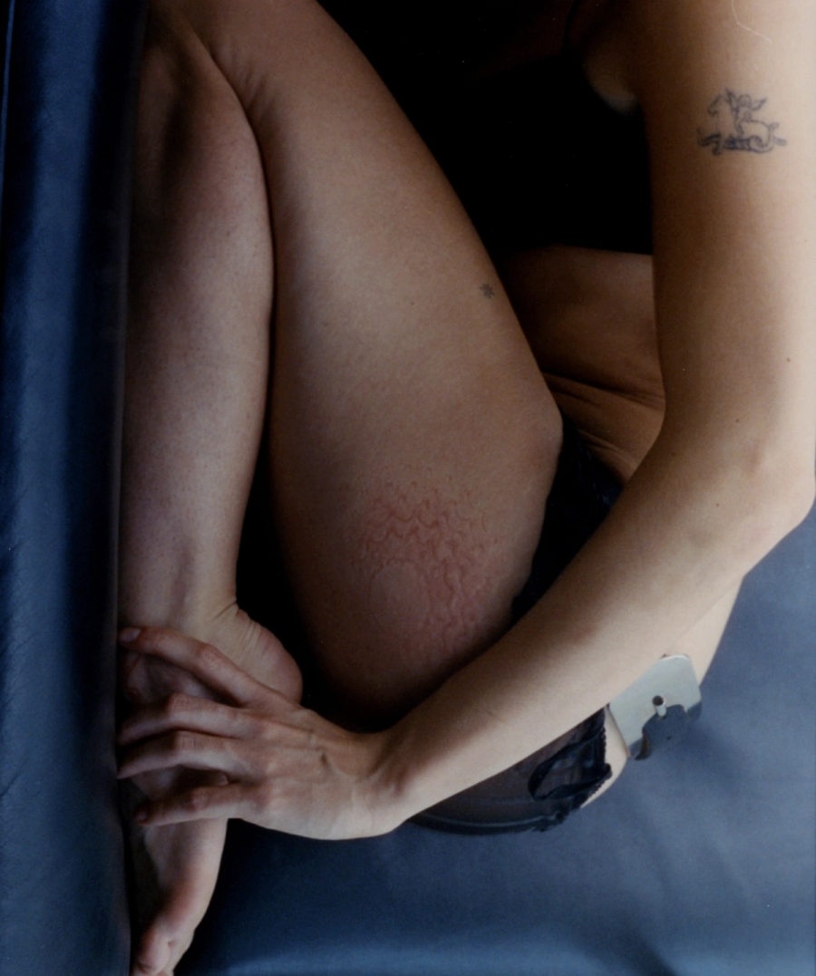 Belt Maison Martin Margiela, Skirt Talent's own, Bra Stylist's own