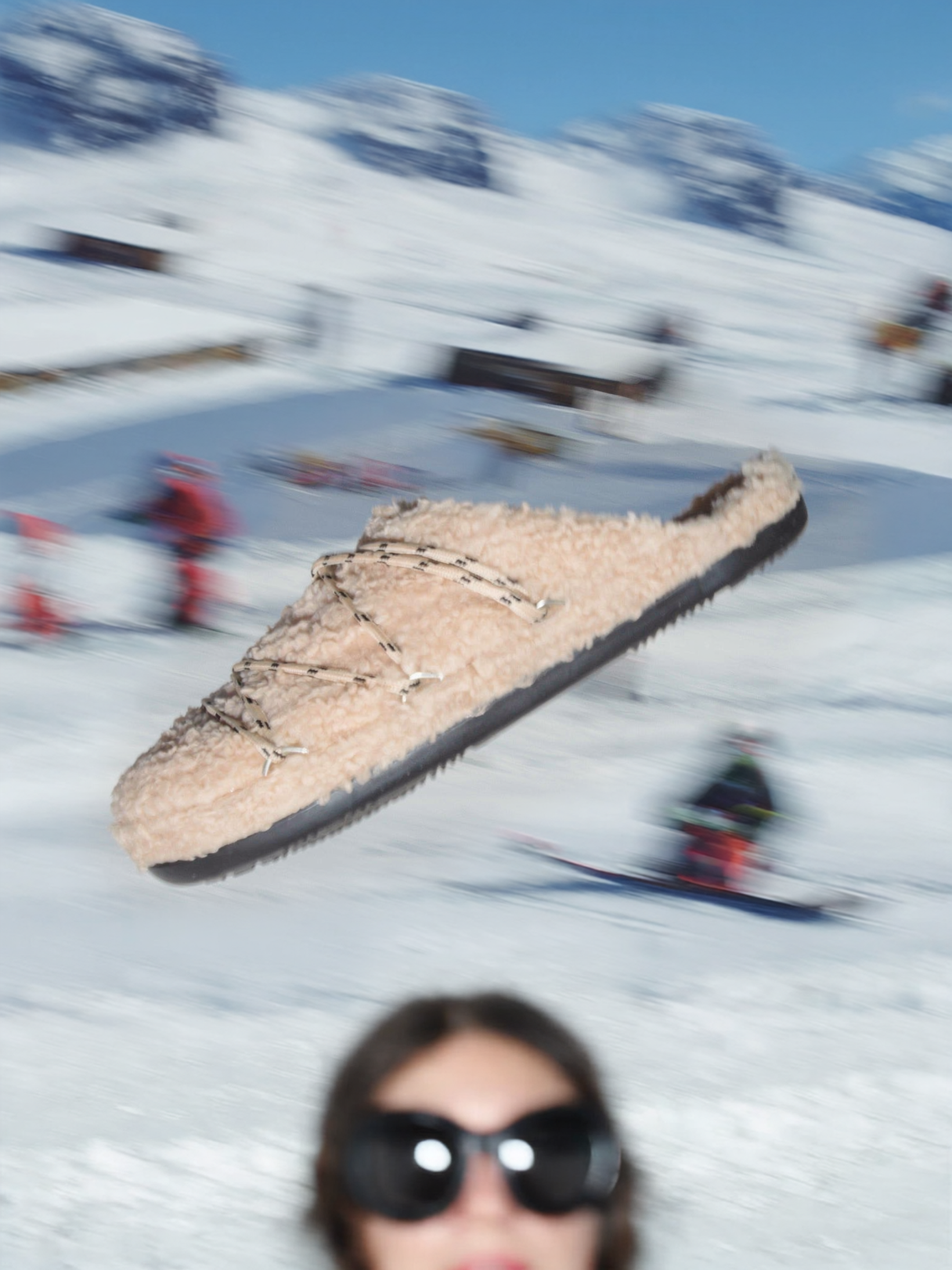 Teddy Slipper in beige