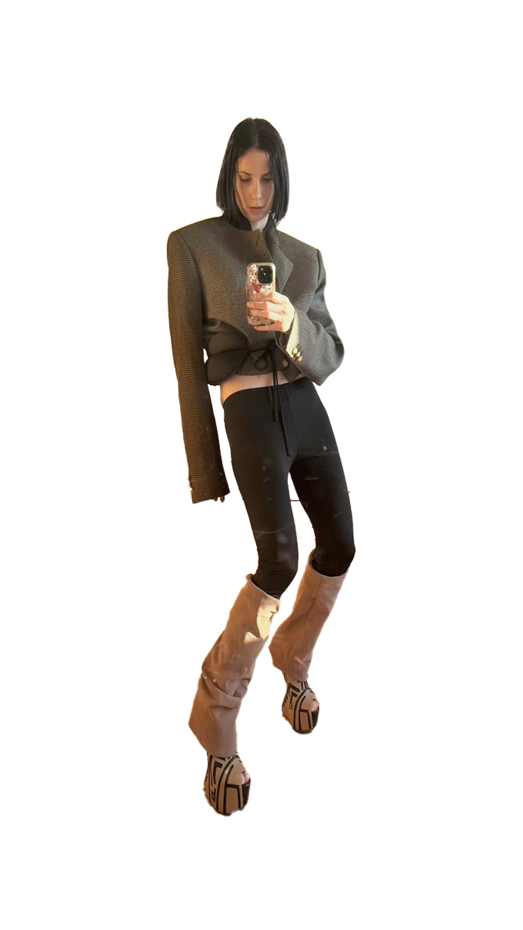 Jacket Chanel Matthieu Blazy, Pants De Pino, Belt Ottolinger, Shoes Giuseppe Zanotti @Shushuaddict Archive