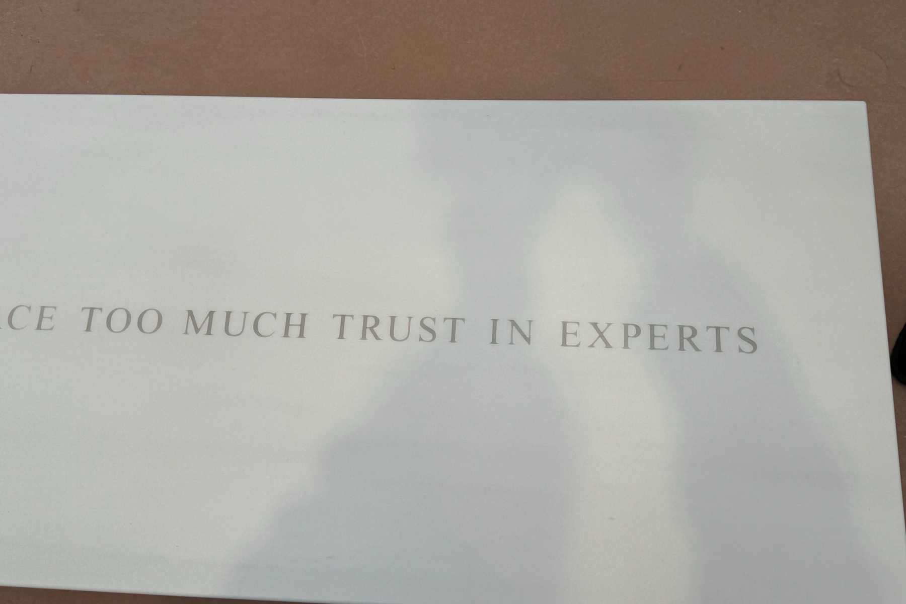 Jenny Holzer, Truisms: DO NOT PLACE TOO MUCH TRUST IN EXPERTS, 2013-22