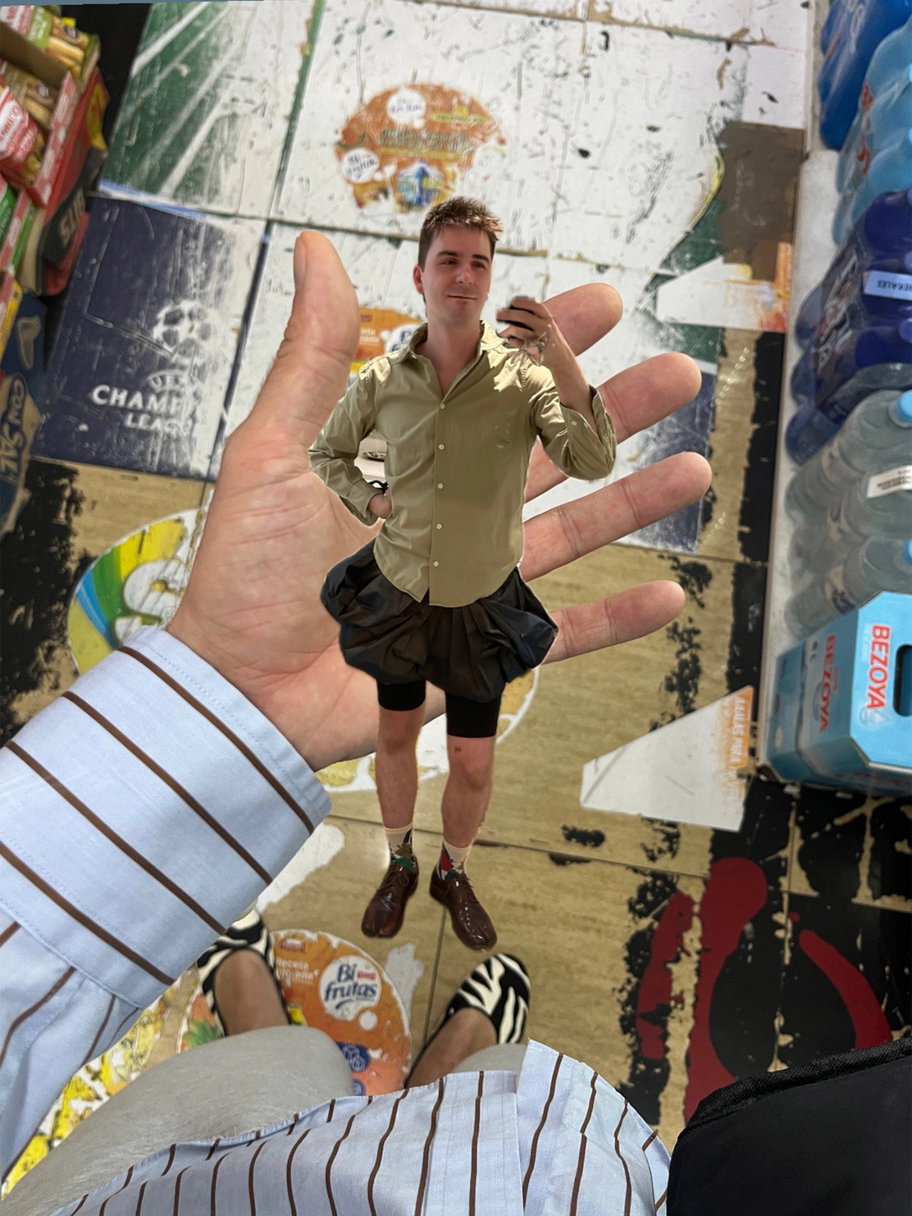 Shirt & Skirt Vintage, Shoes Maison Margiela