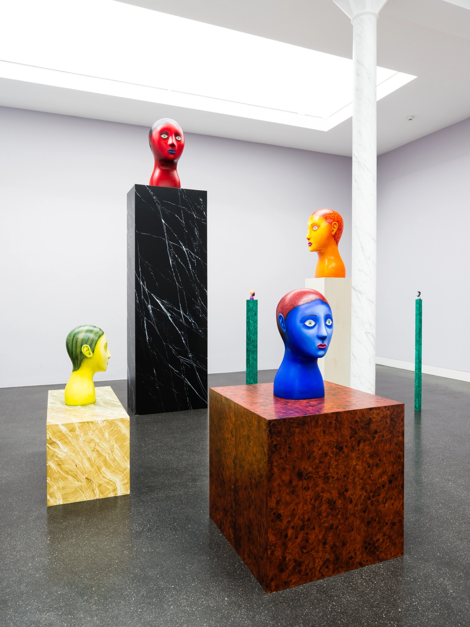 'Heads' at Gregor Staiger, Zürich, 2018; installation view