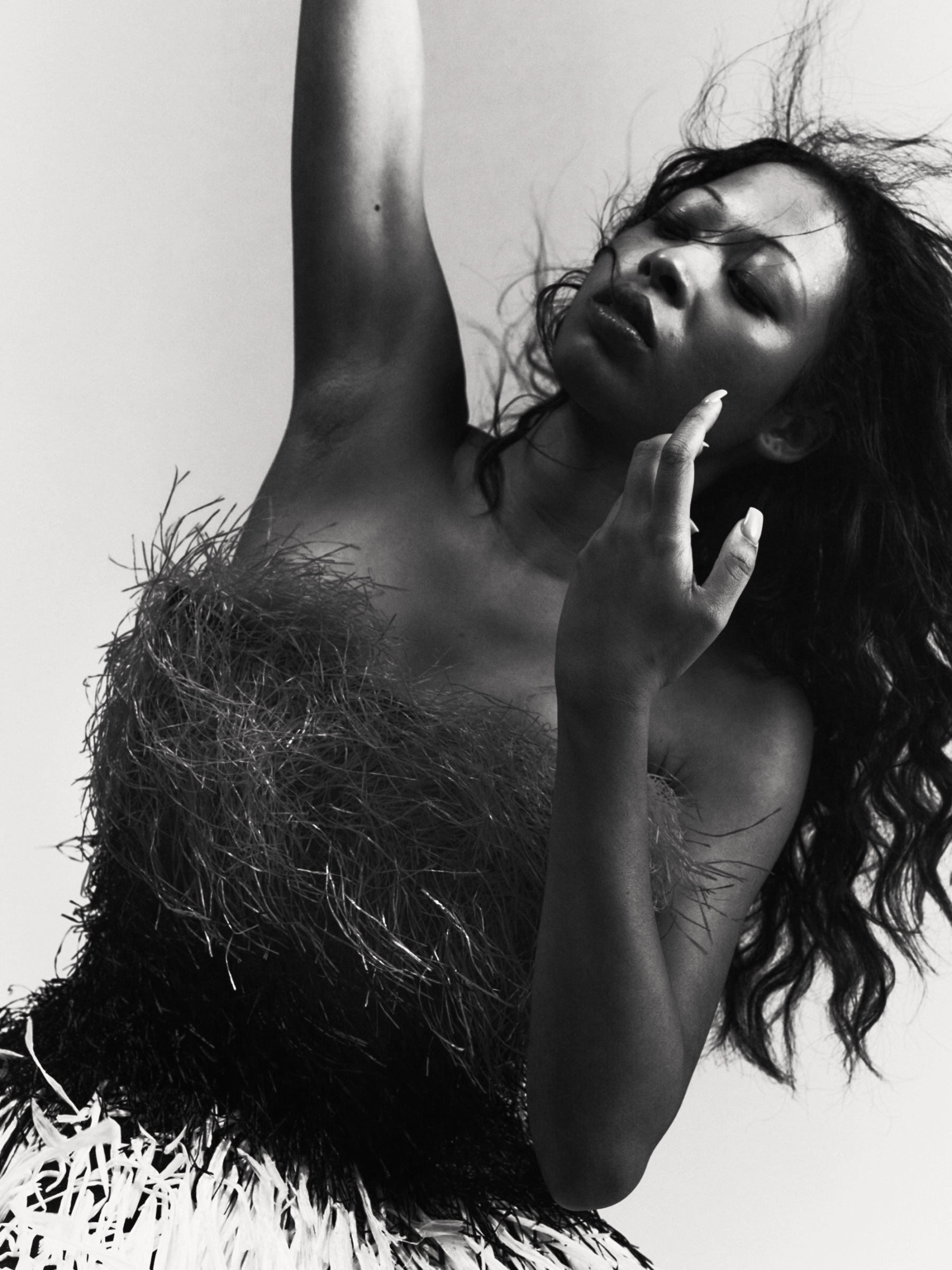 Zahra in Dress Roksanda, Trousers Kenzo, Shoes Charles & Keith, all Jewellery model’s own