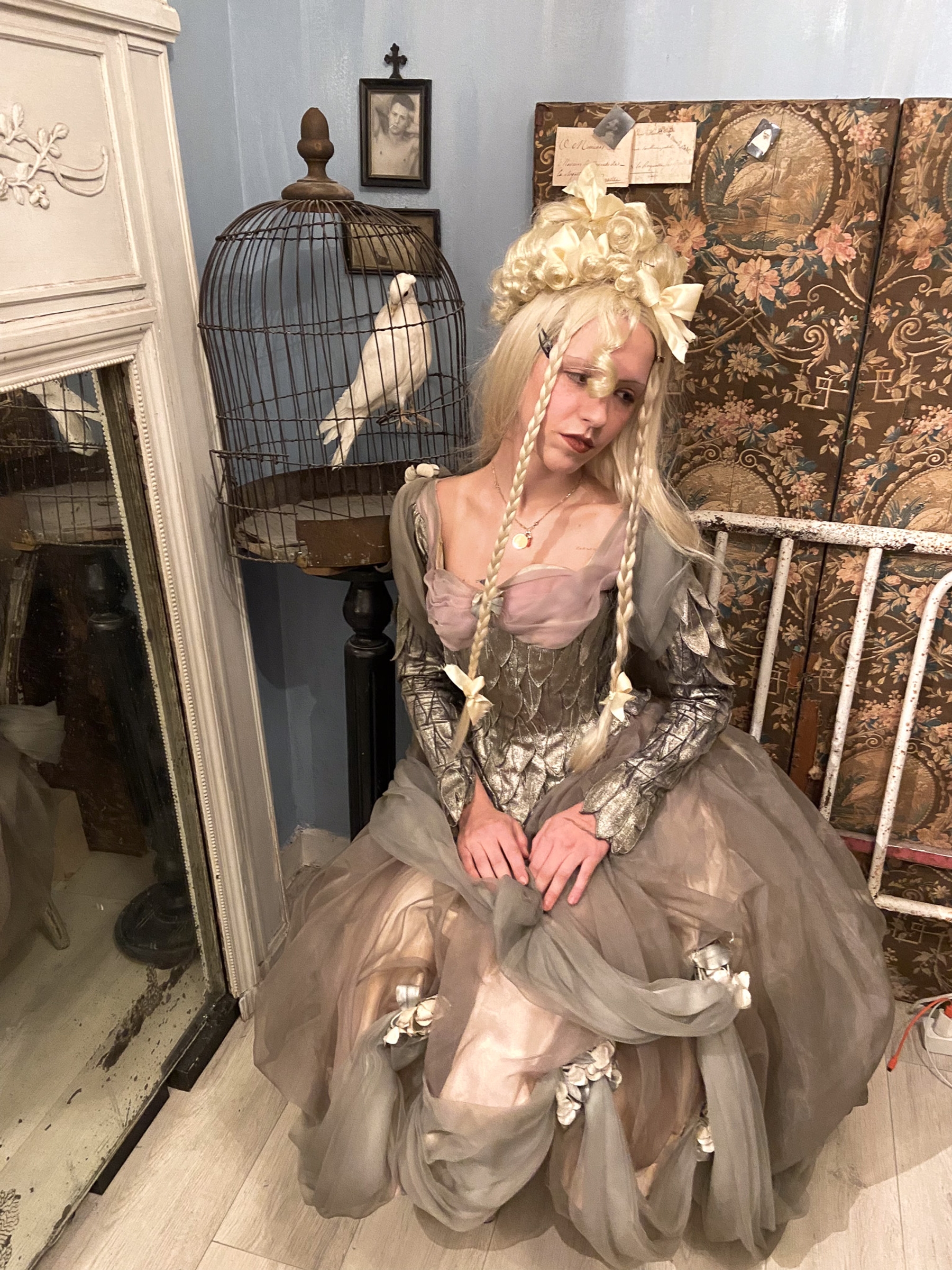 Dress Vintage costume from Opera de Lyon, Wig handmade by Clothilde