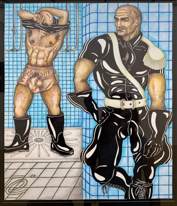 Left to Right: 'Gummiskave #1', Xavier Gicquel 1997, markers on paper/ Annie Sprinkle