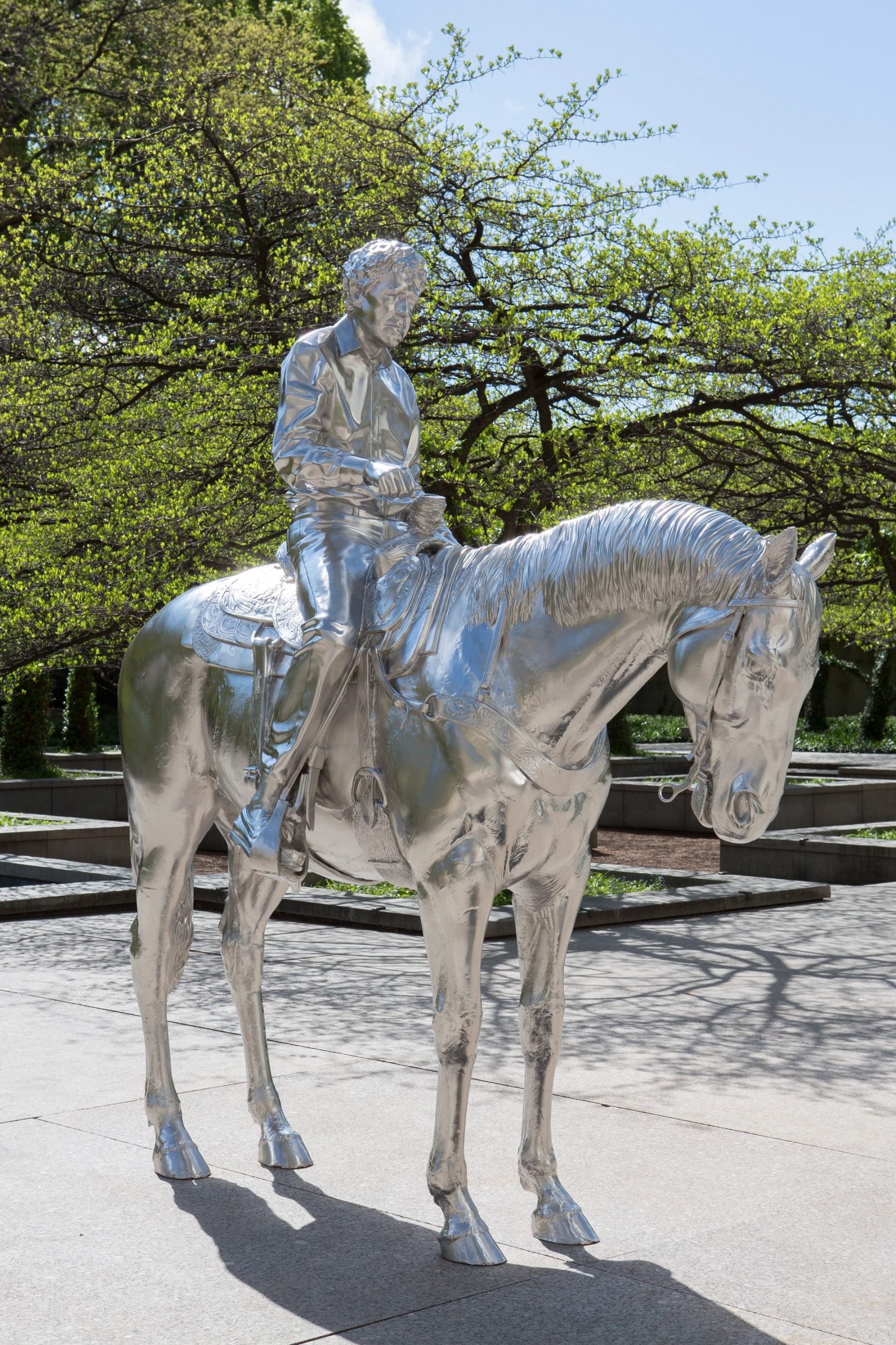Charles Ray, 'Horse and Rider', 2014, Solid stainless steel, 278 x 102 x 269 cm, © Charles Ray, Courtesy Matthew Marks Gallery