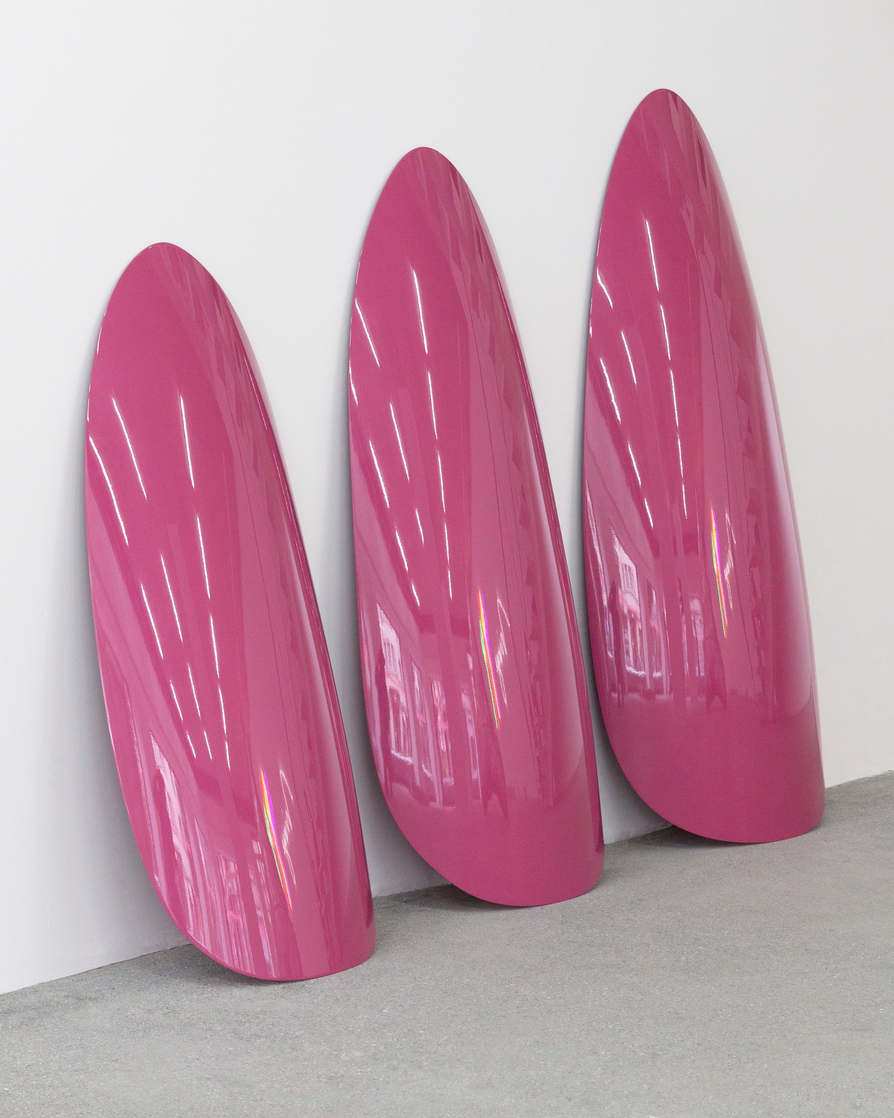 'Sculptured Nails' 2008, Car lacquer on fiberglass