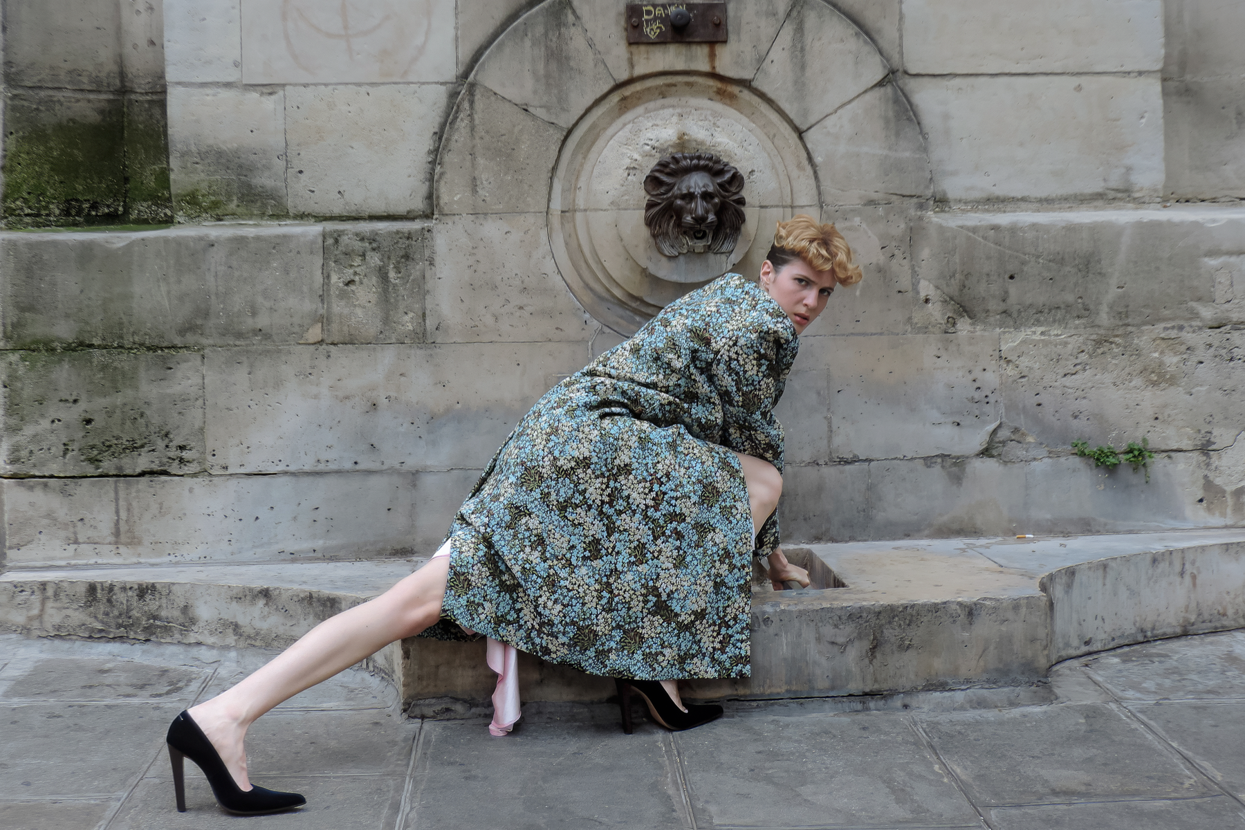 Coat Dries Van Noten, Shorts Laruicci, Shoes MM6 Maison Margiela