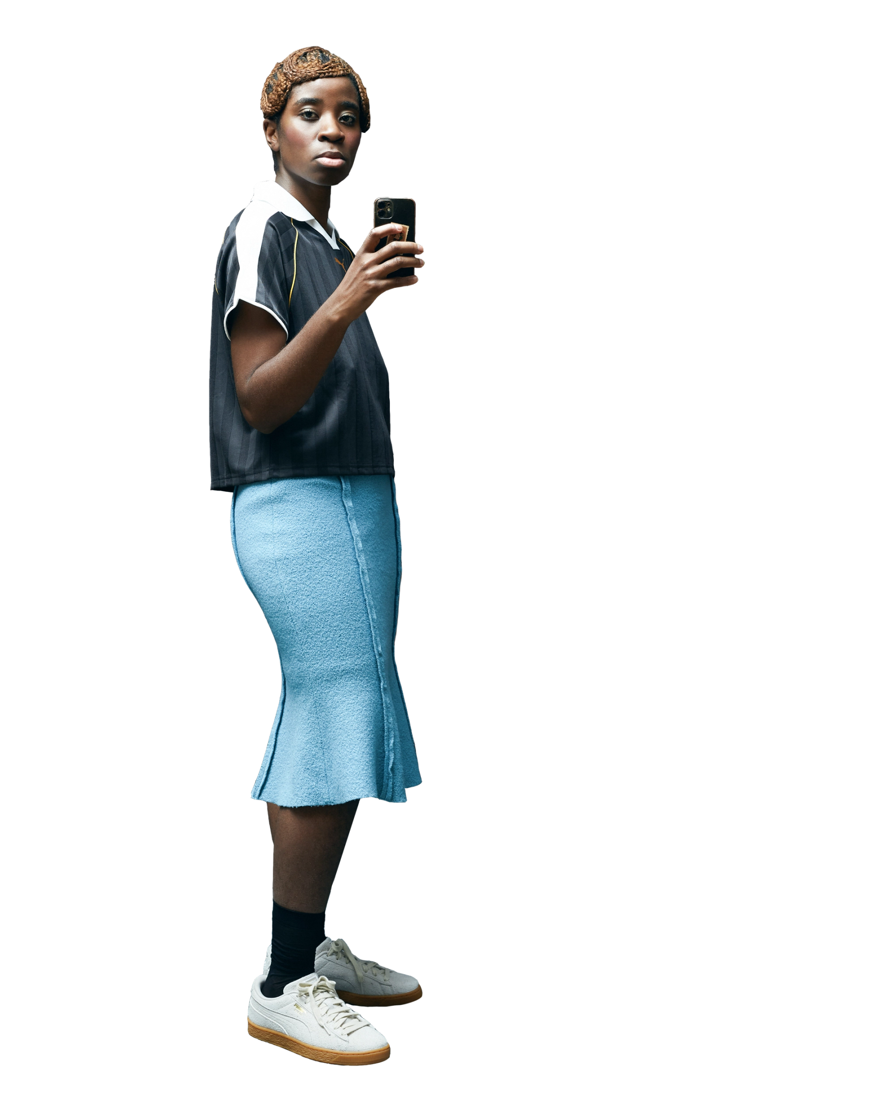 Top & Shoes Puma, Skirt Vintage, Socks stylist’s own