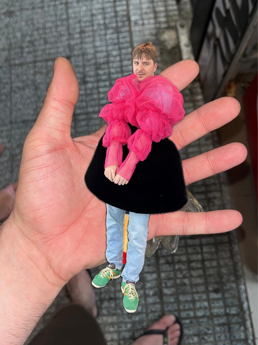 Left to right: Dress Nina Ricci, Jeans Carhartt, Shoes Adidas | All vintage